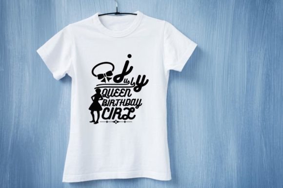 July Queen Birthday Girl: A Graphic Design Celebration
