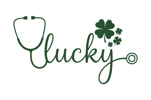 Nurse Lucky St. Patrick Graphic: A Festive Design Asset