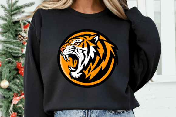 Unleashing Impact: The Fierce Tiger Head Graphic Design